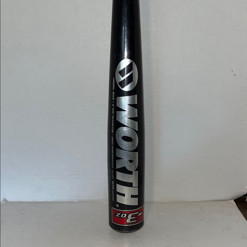 Worth Black and Silver Baseball Bat